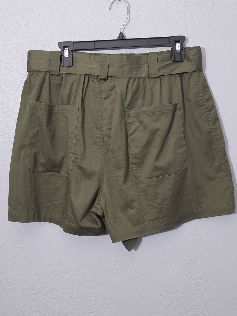 Johnny Was Pete & Greta Zola Poplin Shorts Vintage Green High Rise Womens Medium - Picture 9 of 11